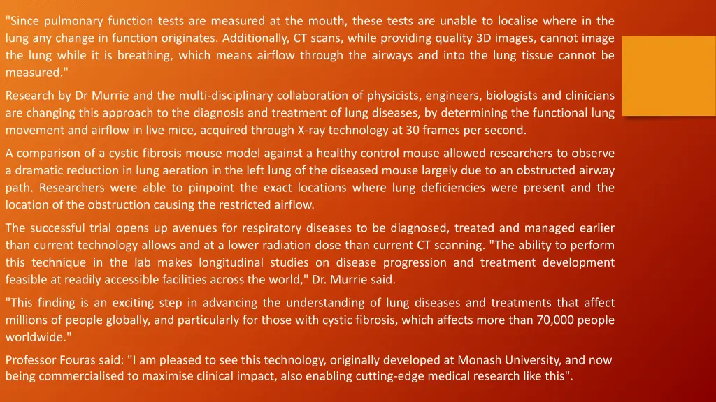 since pulmonary function tests are measured