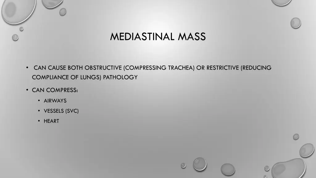 mediastinal mass