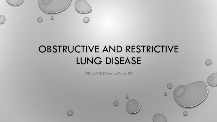 obstructive and restrictive lung disease