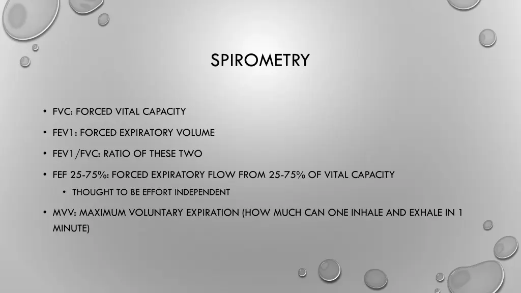 spirometry