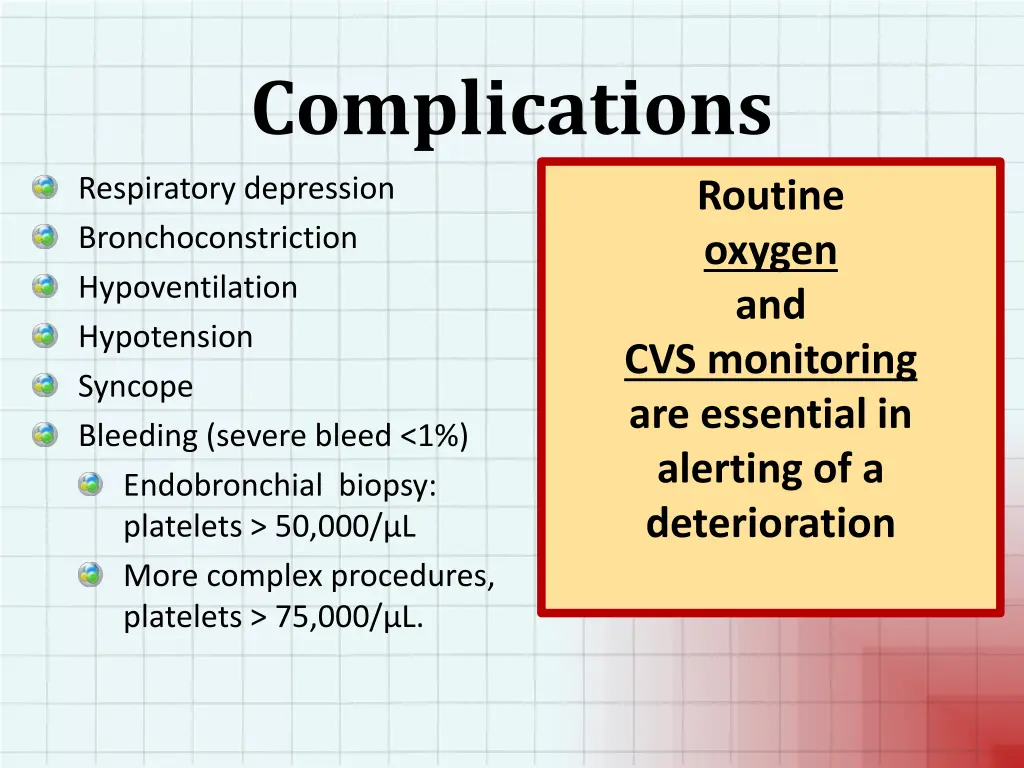 complications