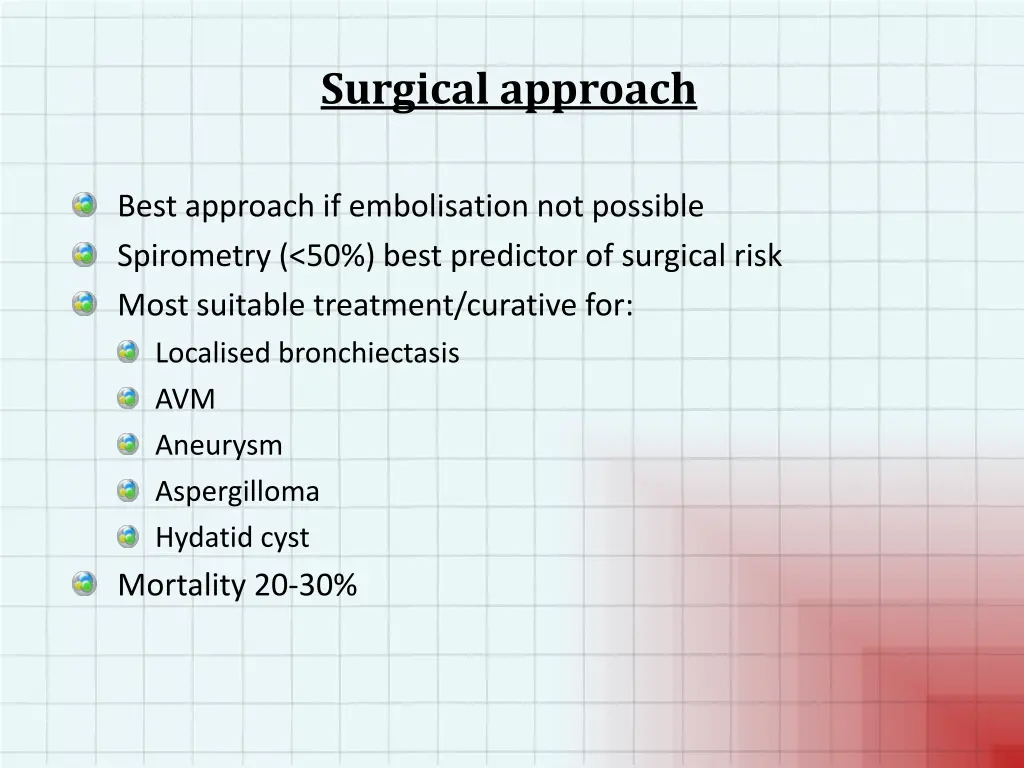 surgical approach