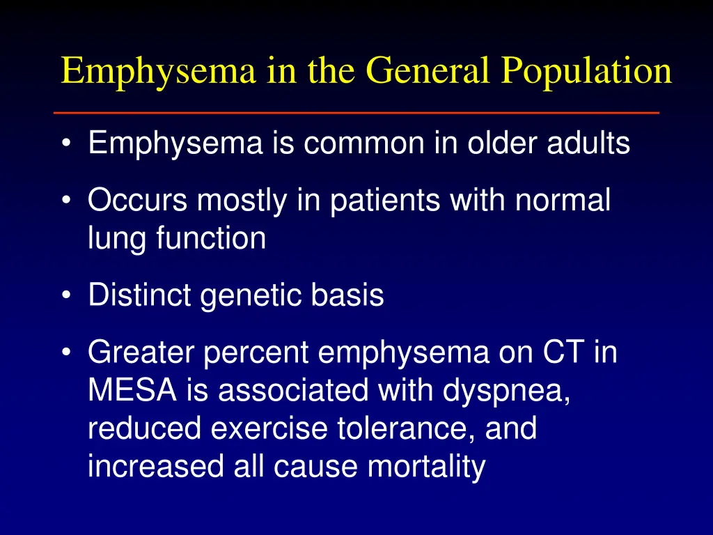 emphysema in the general population