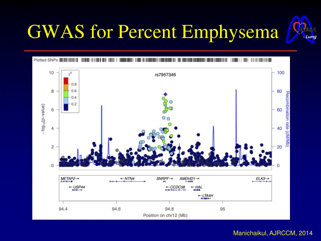 gwas for percent emphysema