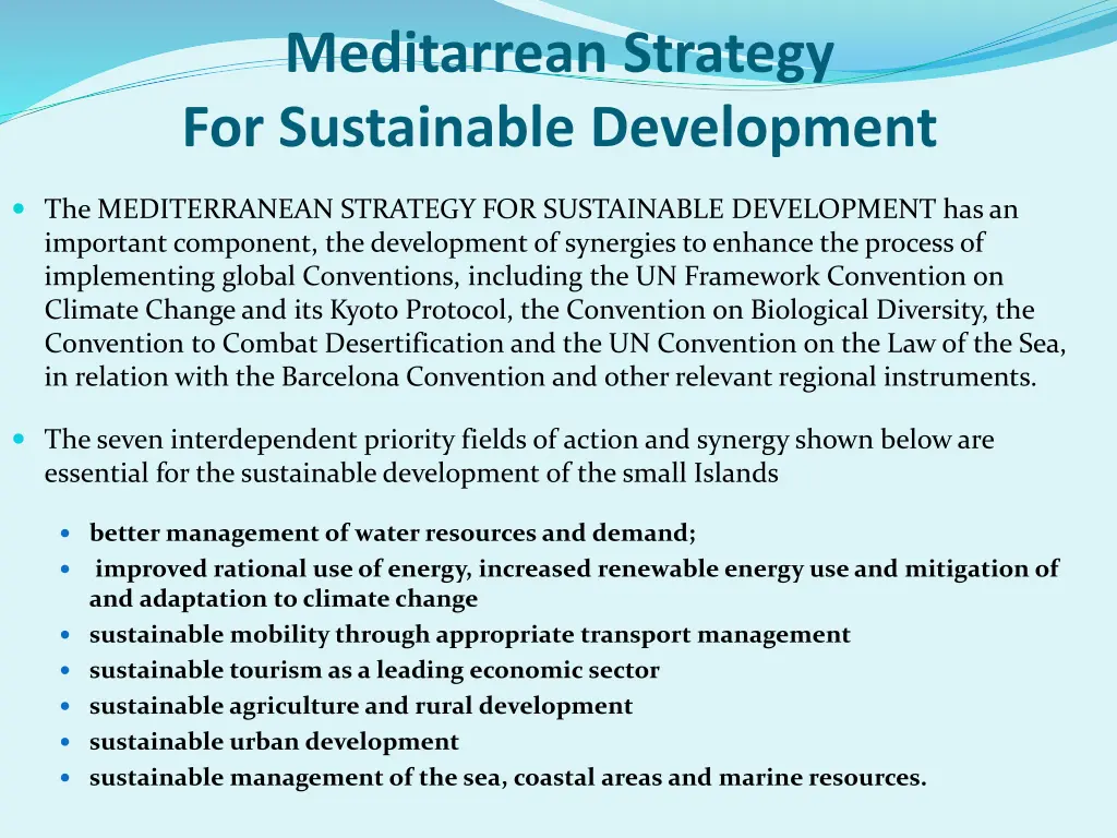 meditarrean strategy for sustainable development