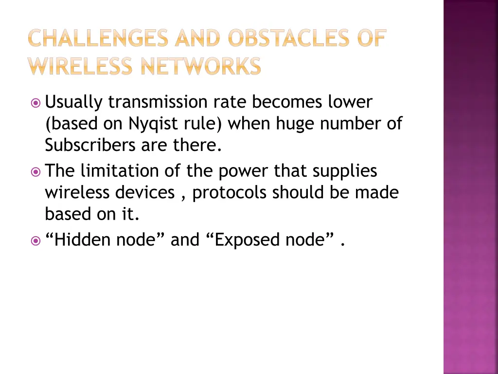 challenges and obstacles of wireless networks 1