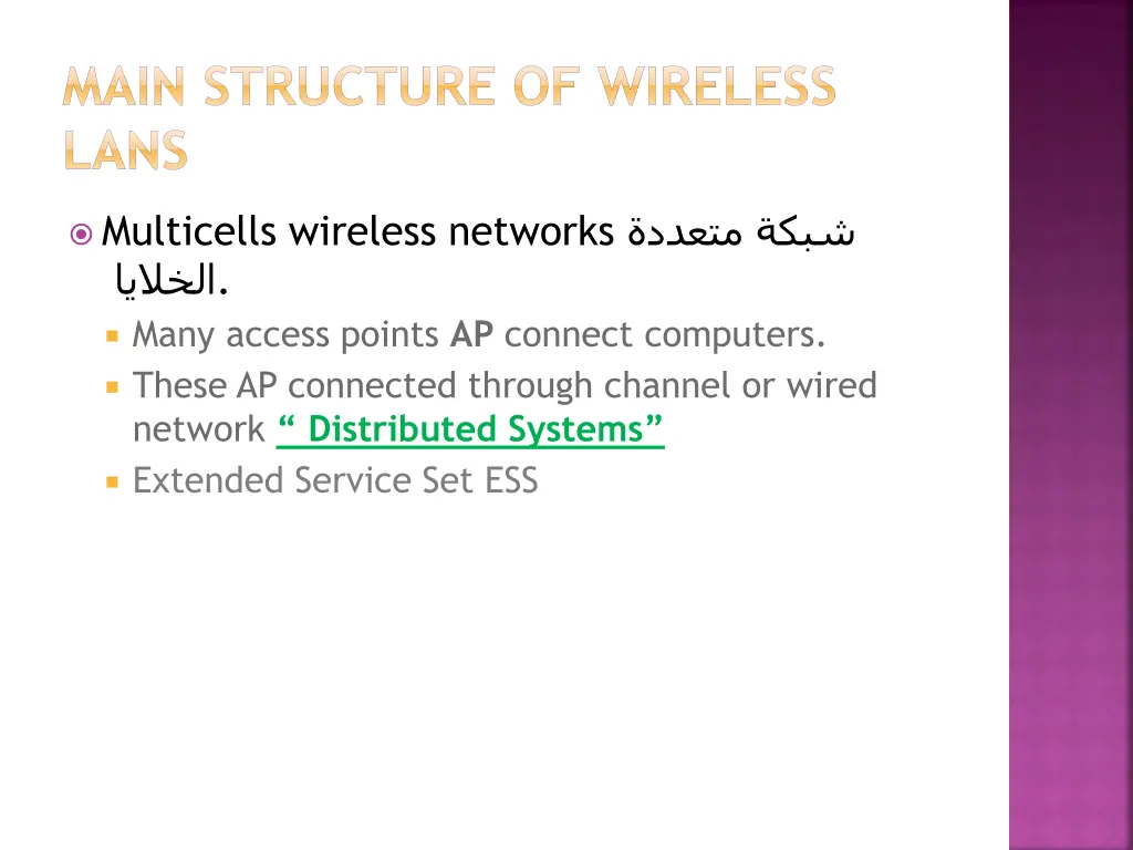 main structure of wireless lans 1