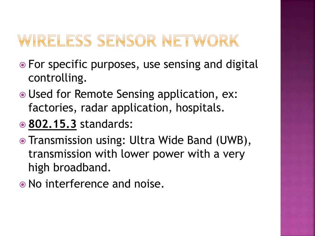 wireless sensor network