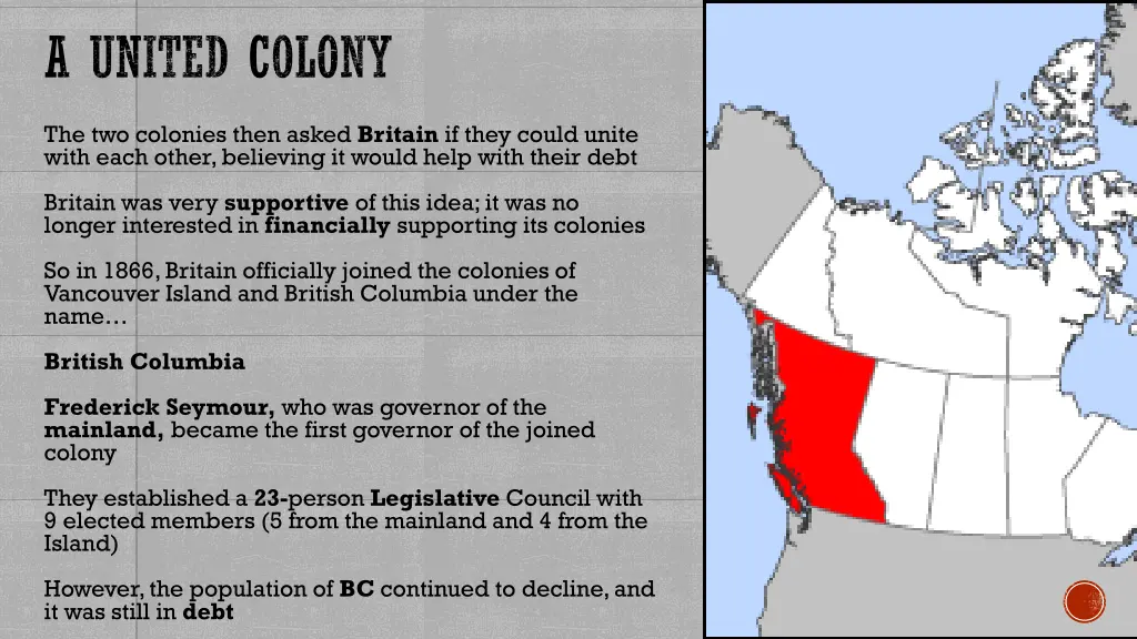 a united colony