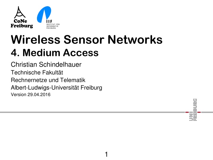 wireless sensor networks 4 medium access