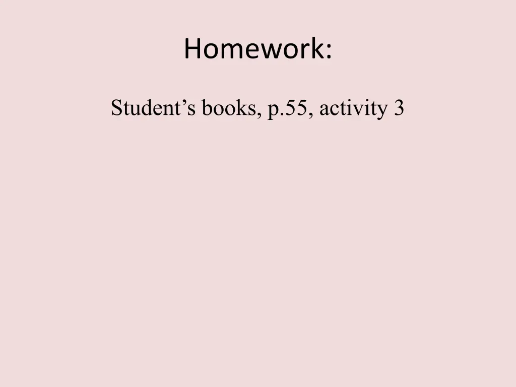 homework