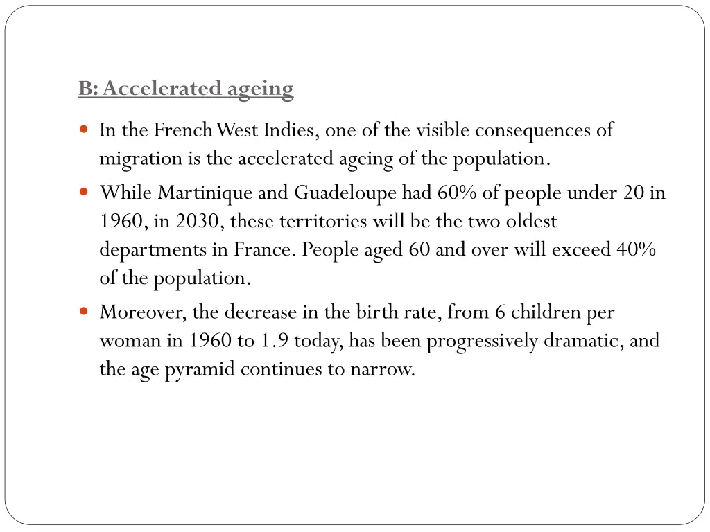 b accelerated ageing