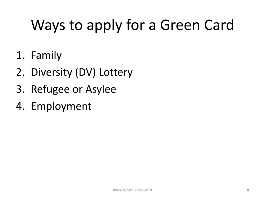 ways to apply for a green card