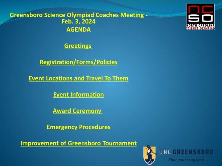 greensboro science olympiad coaches meeting