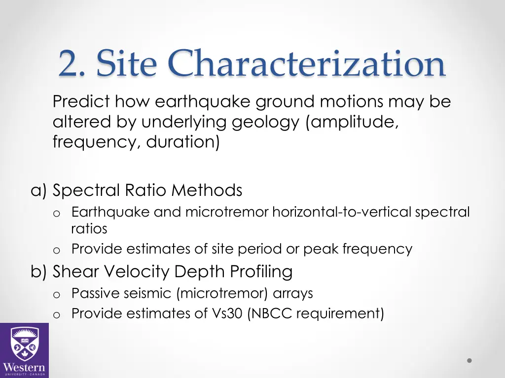 2 site characterization predict how earthquake