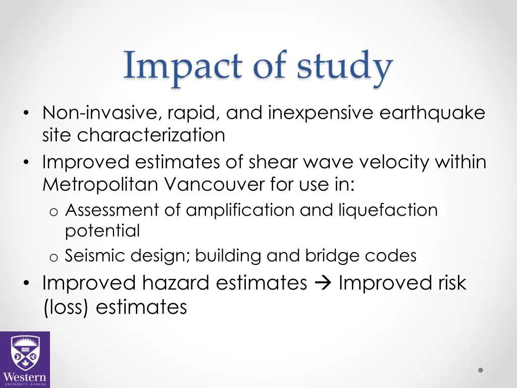 impact of study