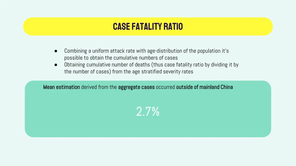 case fatality ratio