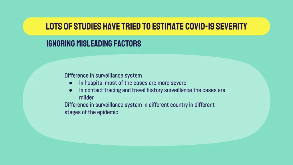 lots of studies have tried to estimate covid 4