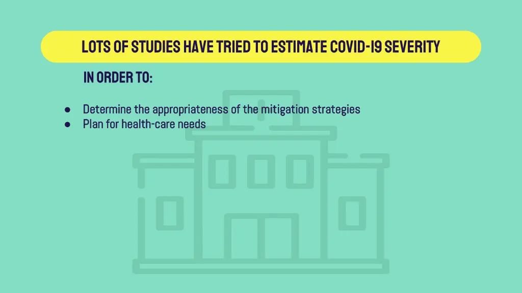 lots of studies have tried to estimate covid