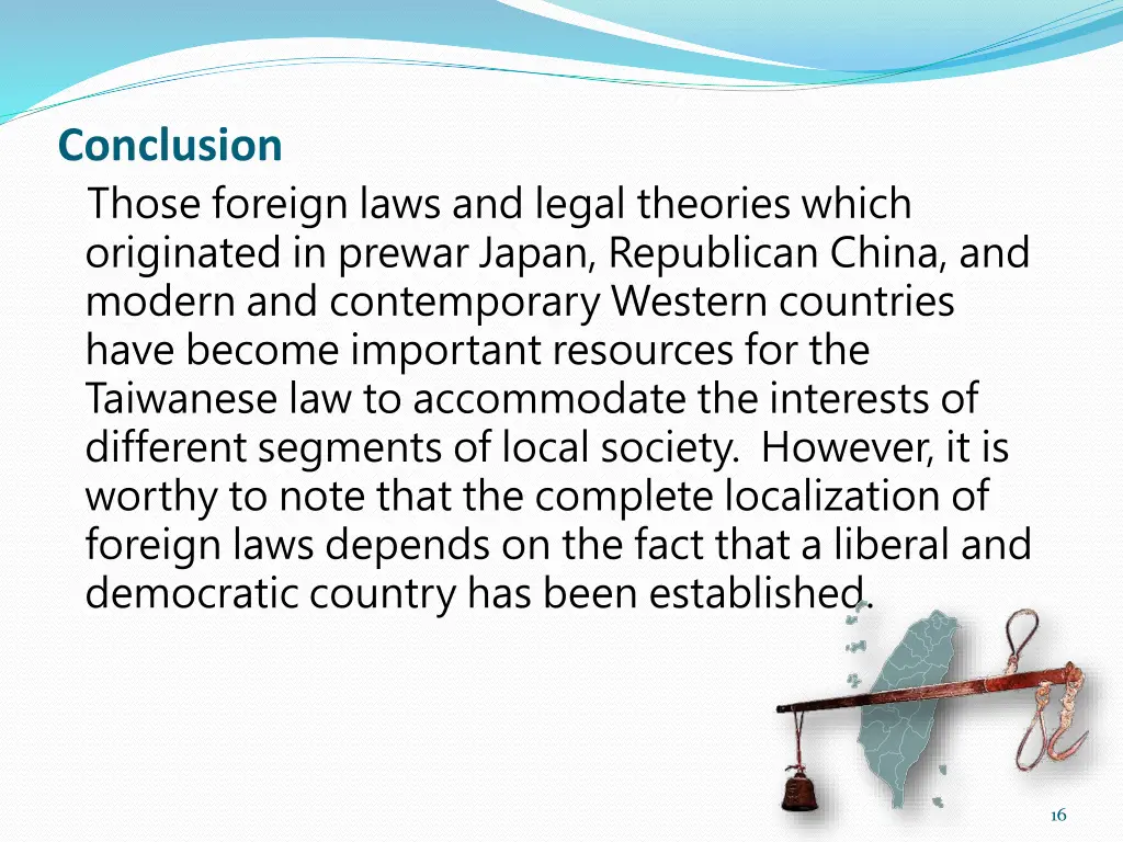 conclusion those foreign laws and legal theories