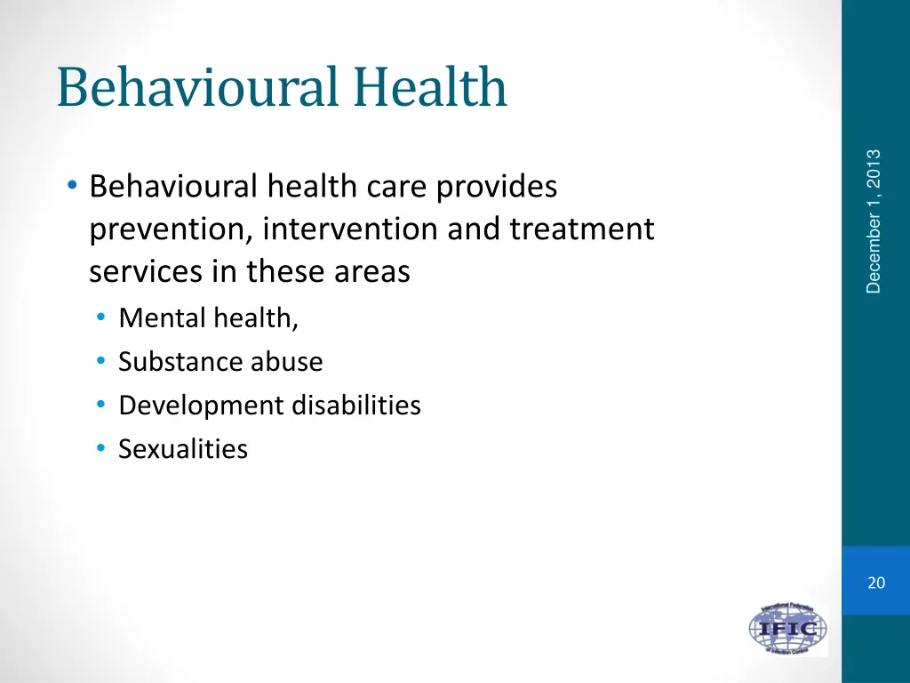 behavioural health