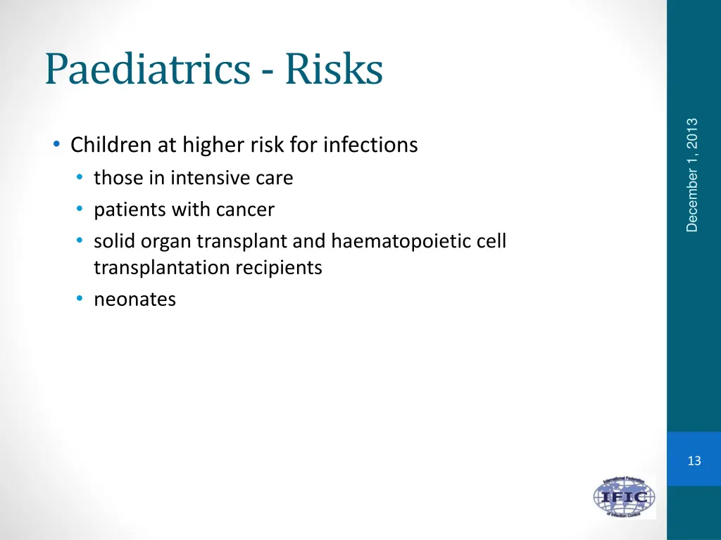 paediatrics risks