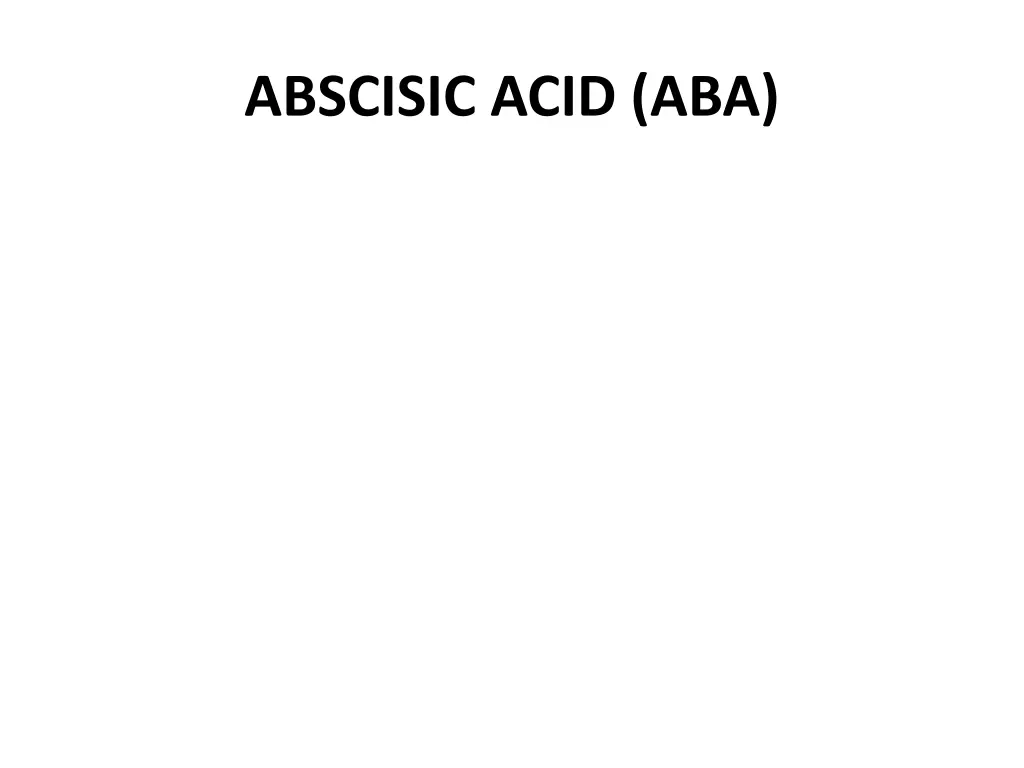 abscisic acid aba