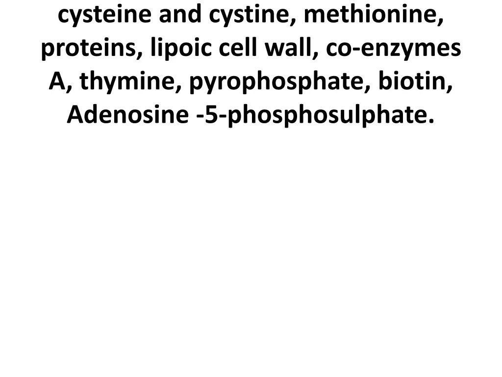 cysteine and cystine methionine proteins lipoic