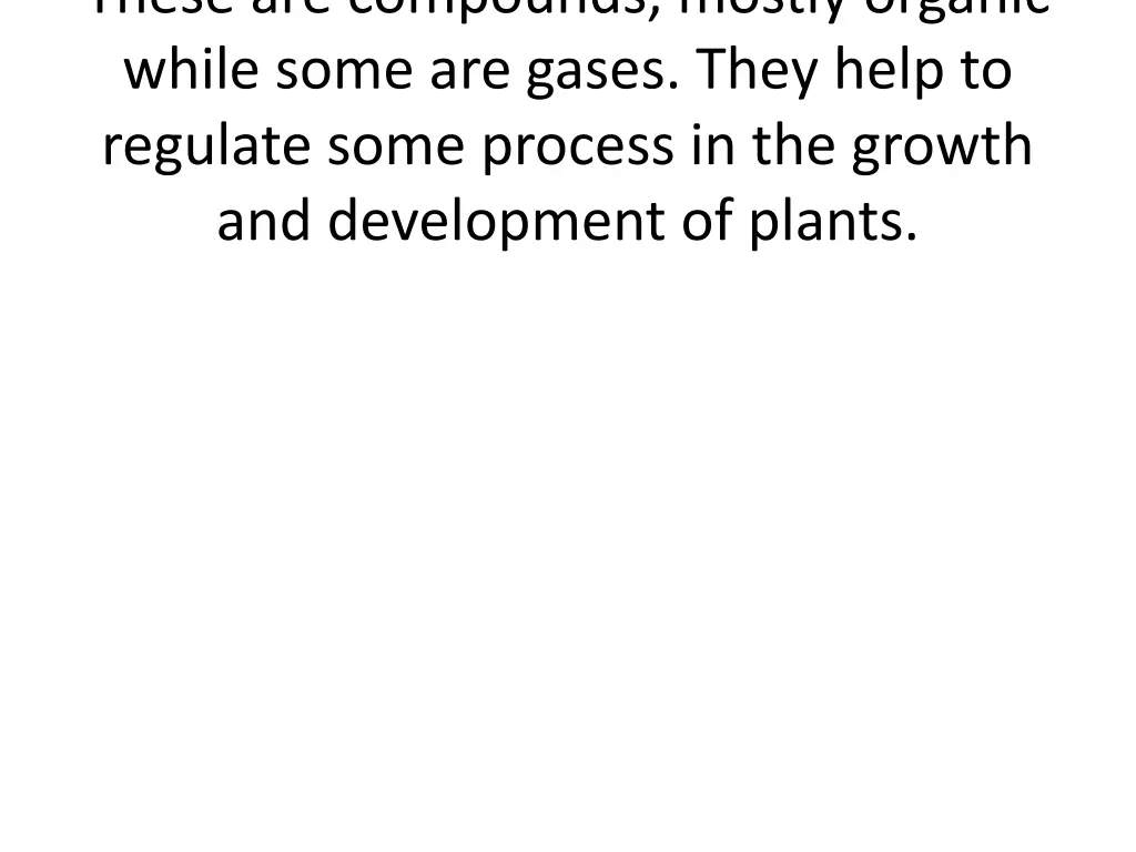 these are compounds mostly organic while some