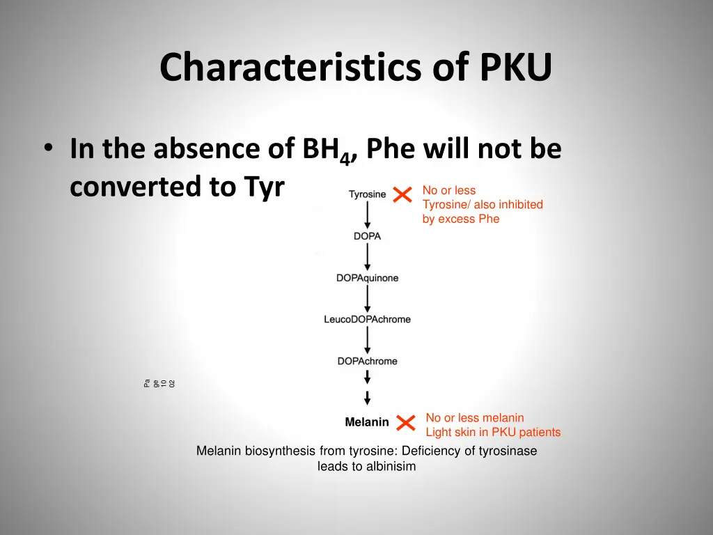 characteristics of pku