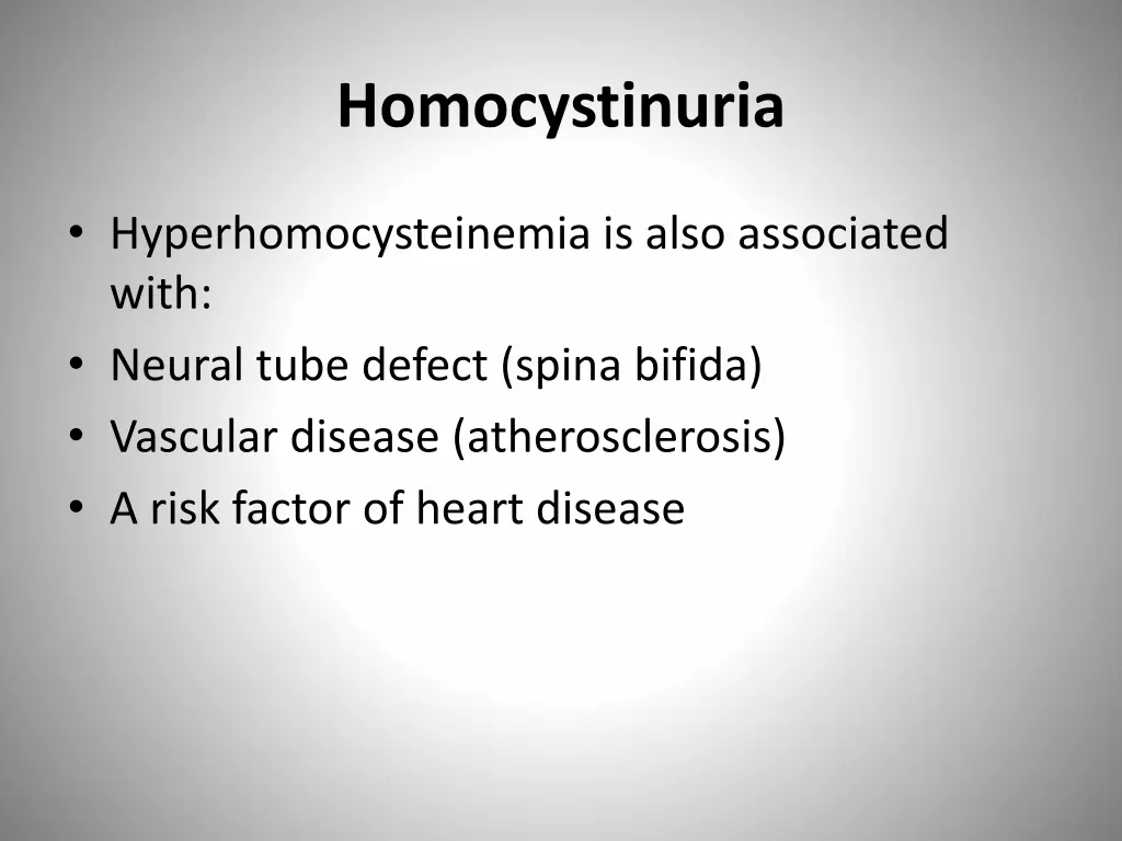 homocystinuria 1