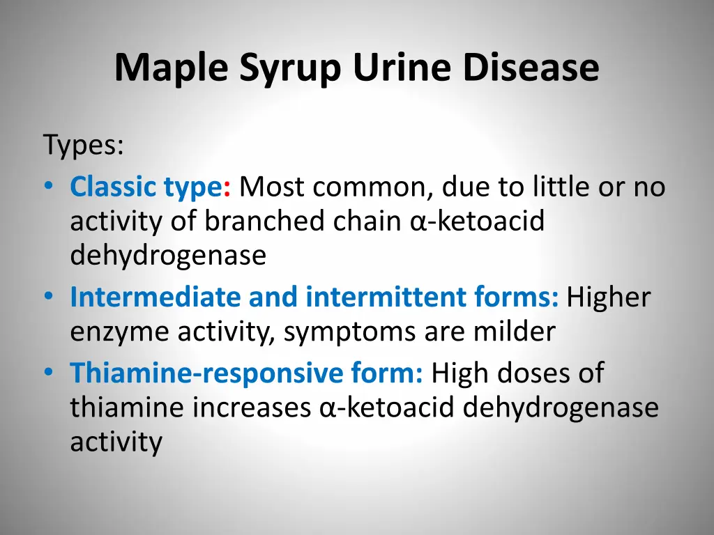 maple syrup urine disease 1