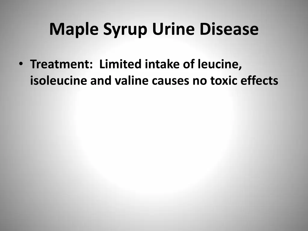 maple syrup urine disease 2