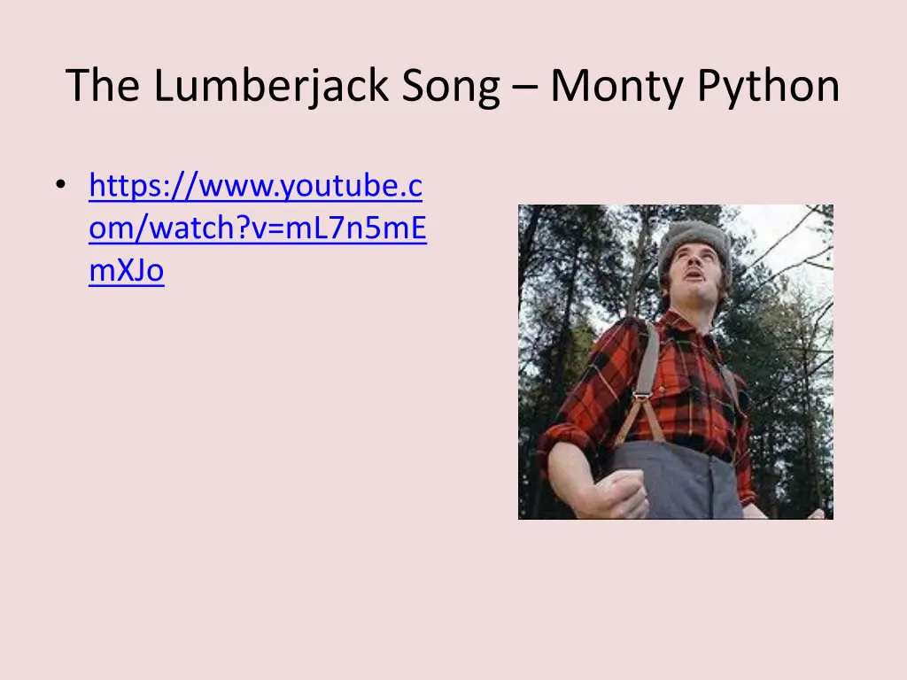 the lumberjack song monty python