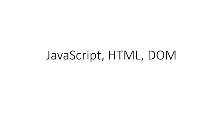 javascript html dom