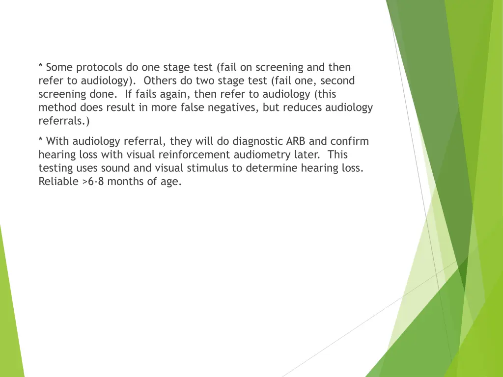 some protocols do one stage test fail