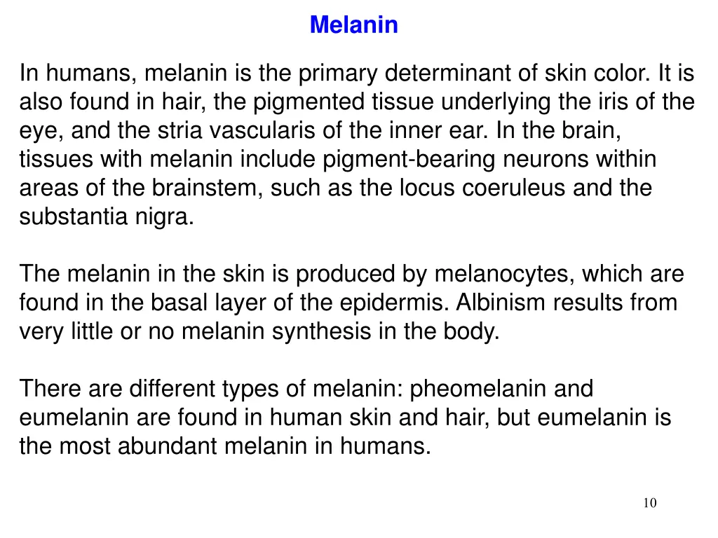 melanin