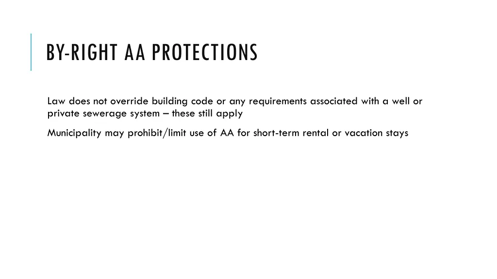 by right aa protections