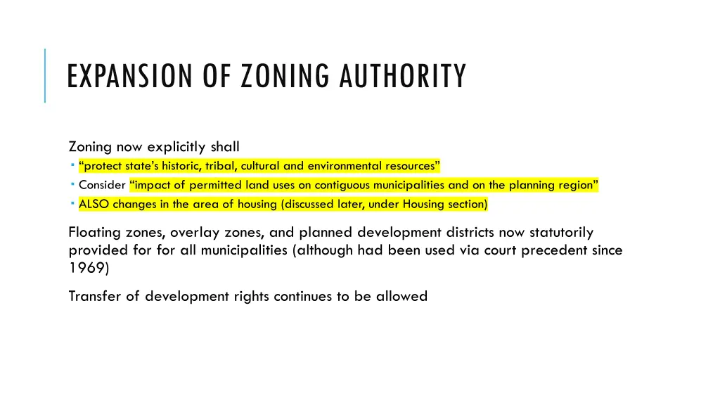 expansion of zoning authority