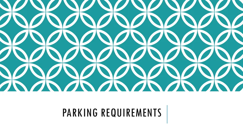 parking requirements