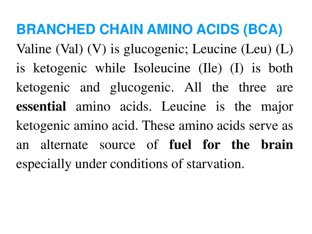 branched chain amino acids bca valine