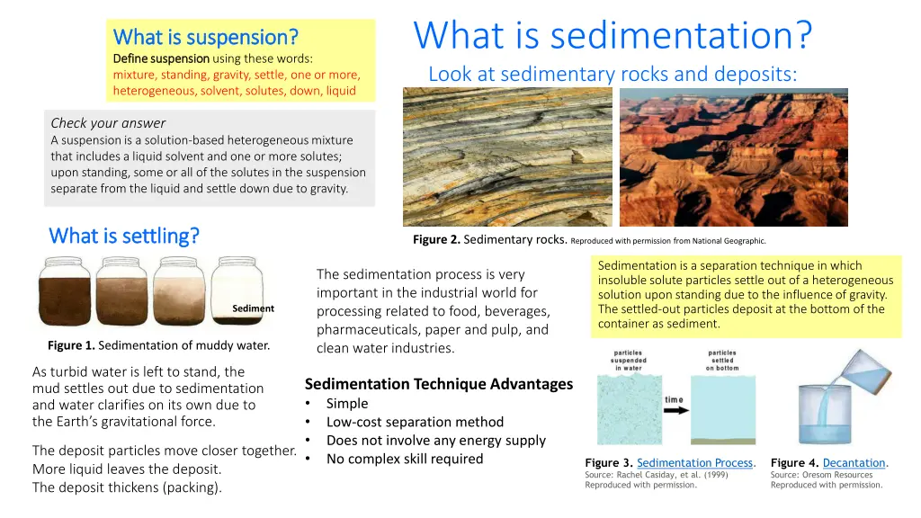 what is sedimentation look at sedimentary rocks