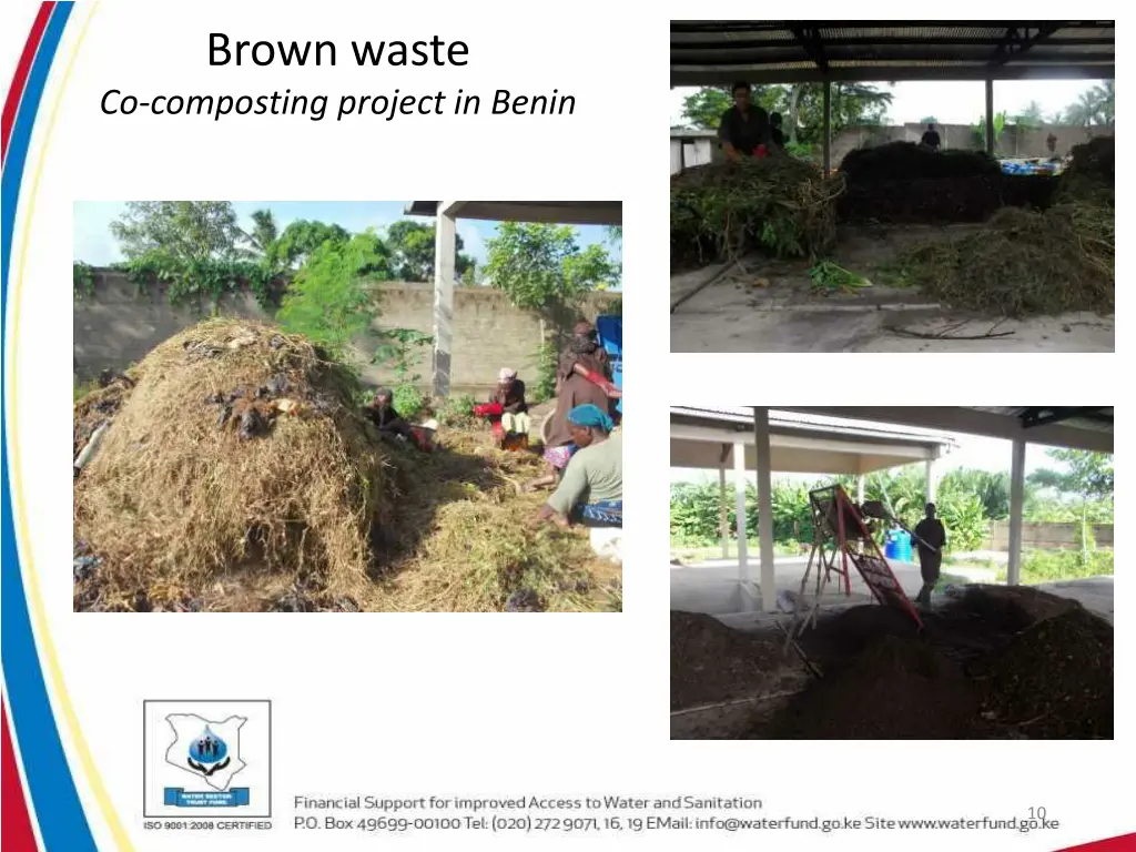 brown waste co composting project in benin