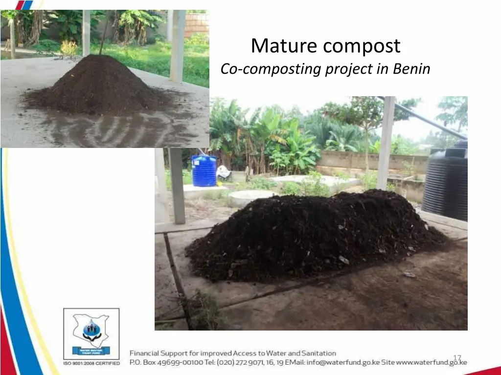 mature compost co composting project in benin