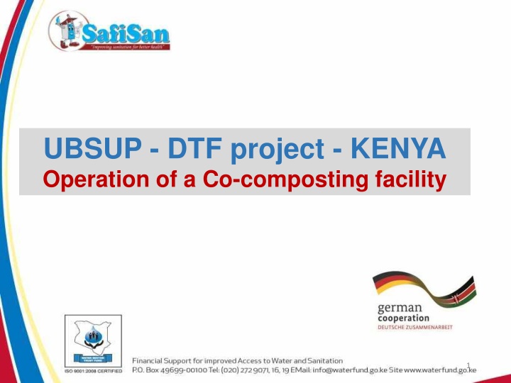 ubsup dtf project kenya operation