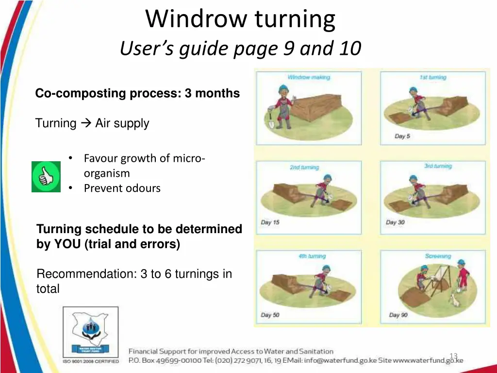 windrow turning user s guide page 9 and 10