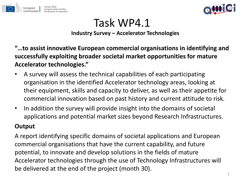 task wp4 1 industry survey accelerator