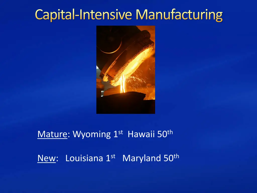 capital intensive manufacturing