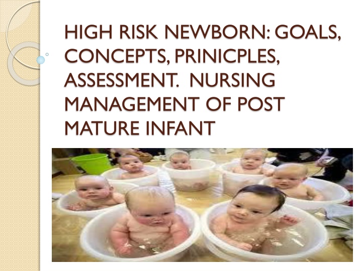 high risk newborn goals concepts prinicples