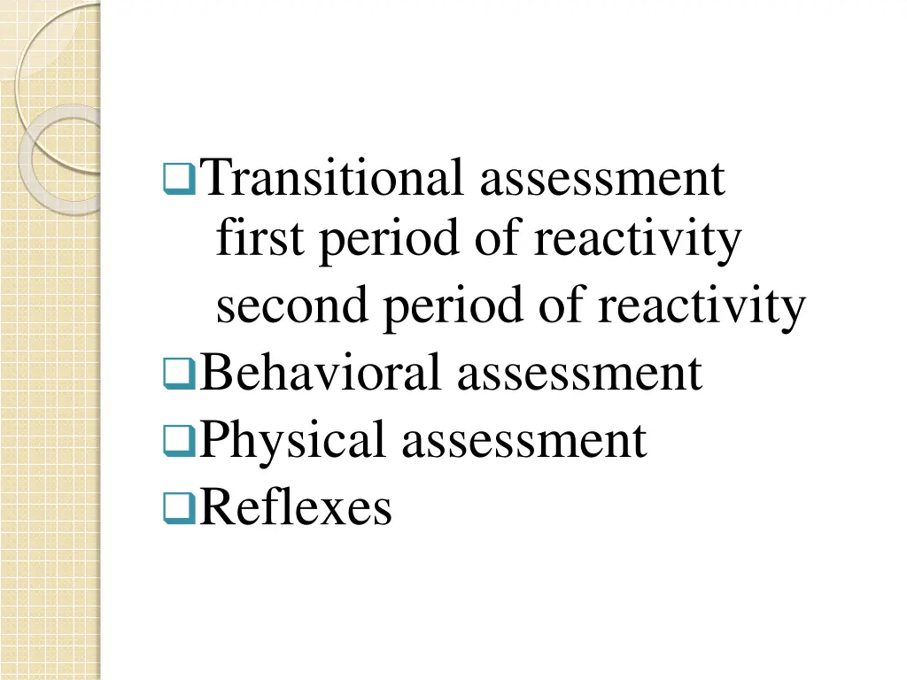 transitional assessment first period